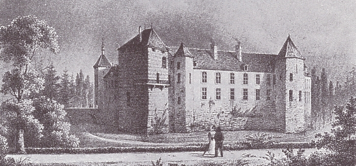 Le château d'Epoisses - Tiré de l'ouvrage Deux Siècles de Vènerie à travers la France - H. Tremblot de la Croix et B. Tollu (1988)